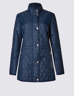 Funnel Neck Quilted Coat with Stormwear&trade;